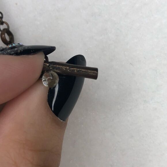 Kenneth Cole NY Orange and Gold Seed Bead Necklace - Picture 4 of 5